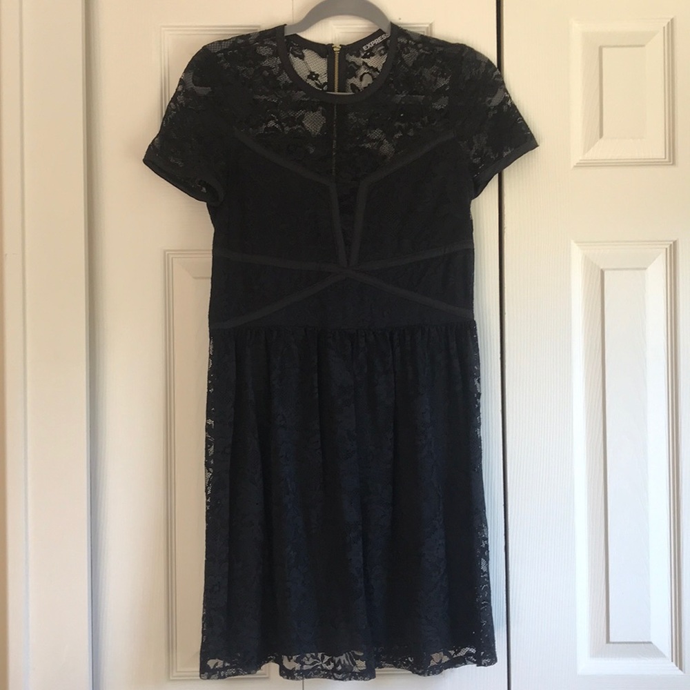 Express Black lace dress